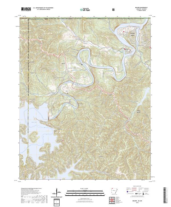 USGS Topographic Map – Beaver