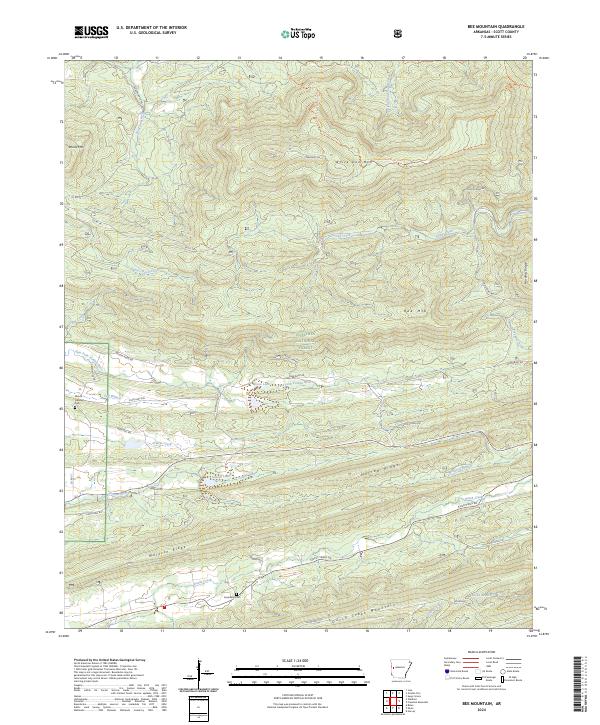 USGS Topographic Map – Bee Mountain
