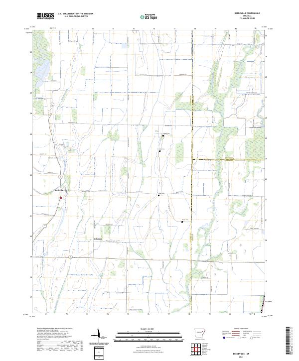 USGS Topographic Map – Beedeville