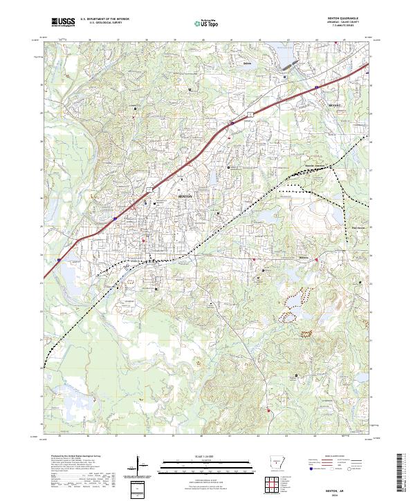 USGS Topographic Map – Benton