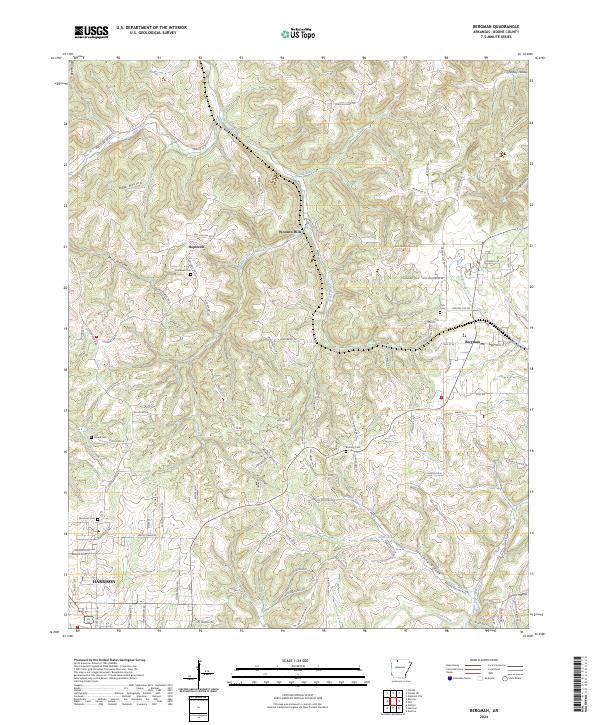 USGS Topographic Map – Bergman
