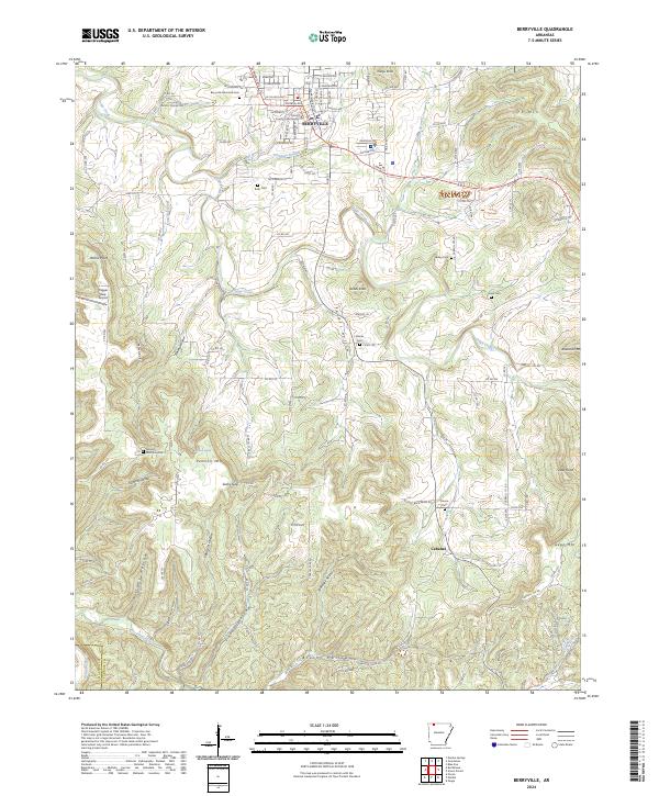 USGS Topographic Map – Berryville