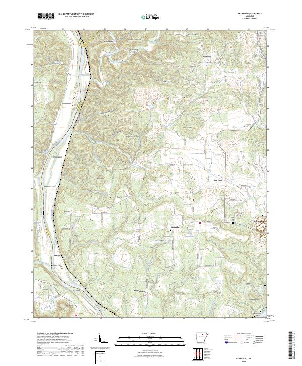 USGS Topographic Map – Bethesda