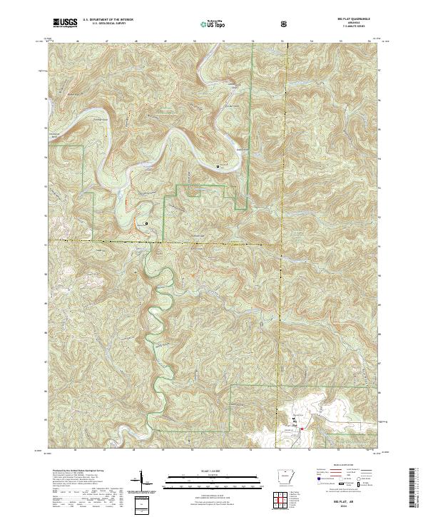 USGS Topographic Map – Big Flat