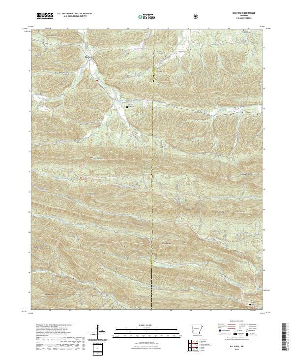 USGS Topographic Map – Big Fork