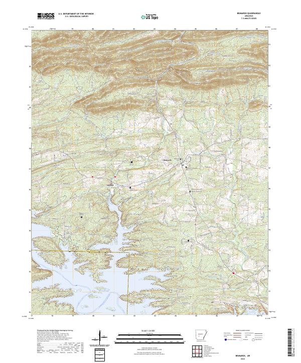 USGS Topographic Map – Bismarck