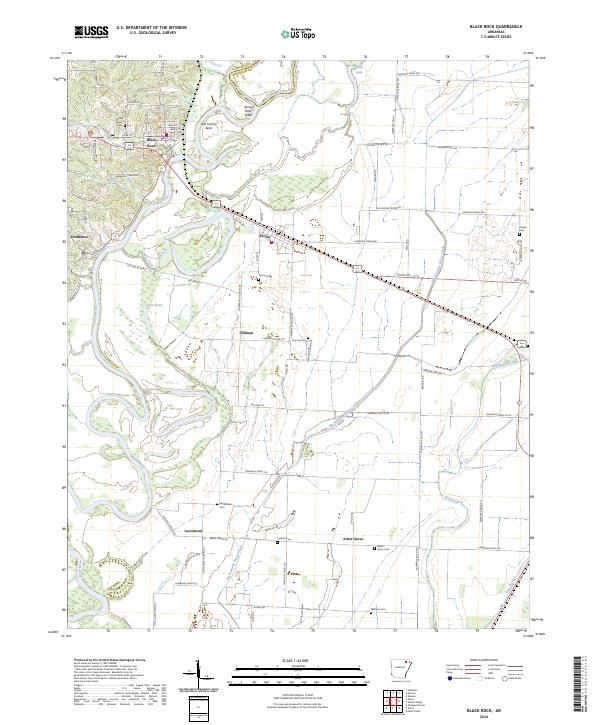 USGS Topographic Map – Black Rock