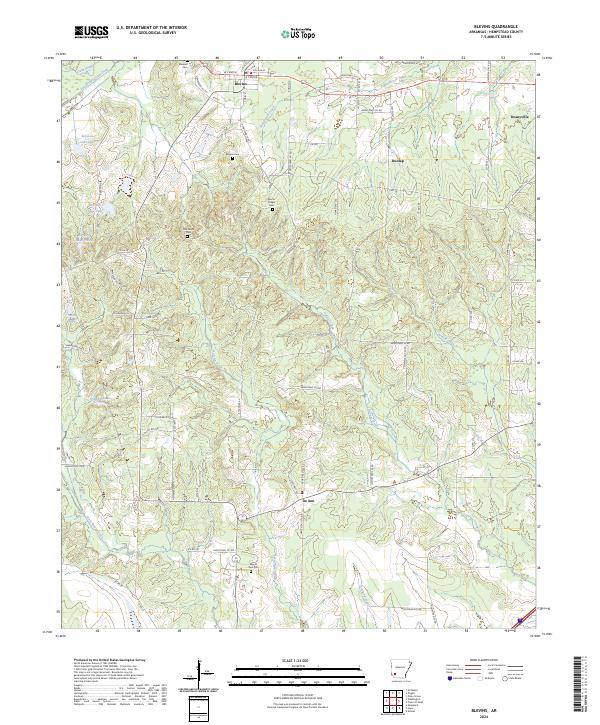 USGS Topographic Map – Blevins