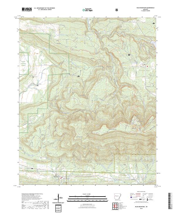 USGS Topographic Map – Blue Mountain