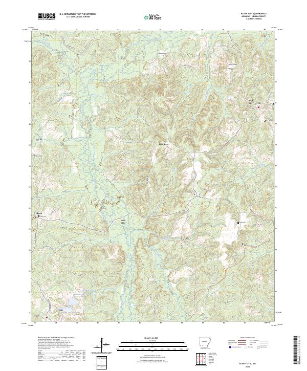 USGS Topographic Map – Bluff City