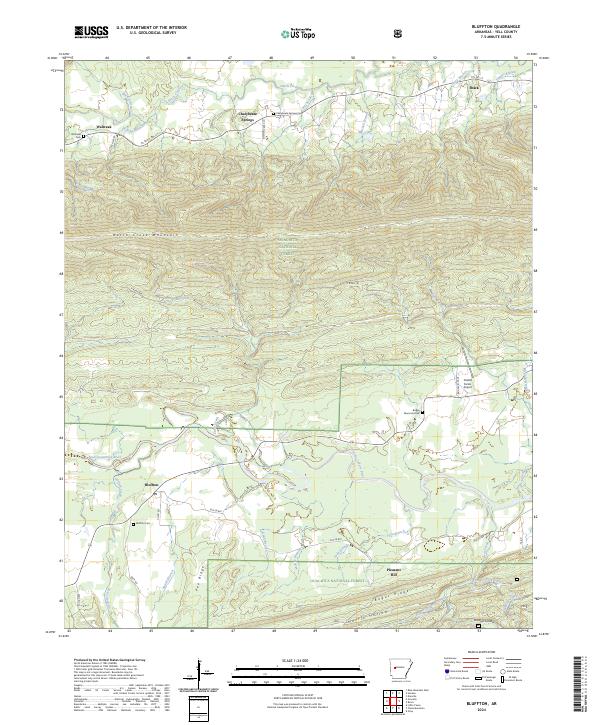 USGS Topographic Map – Bluffton