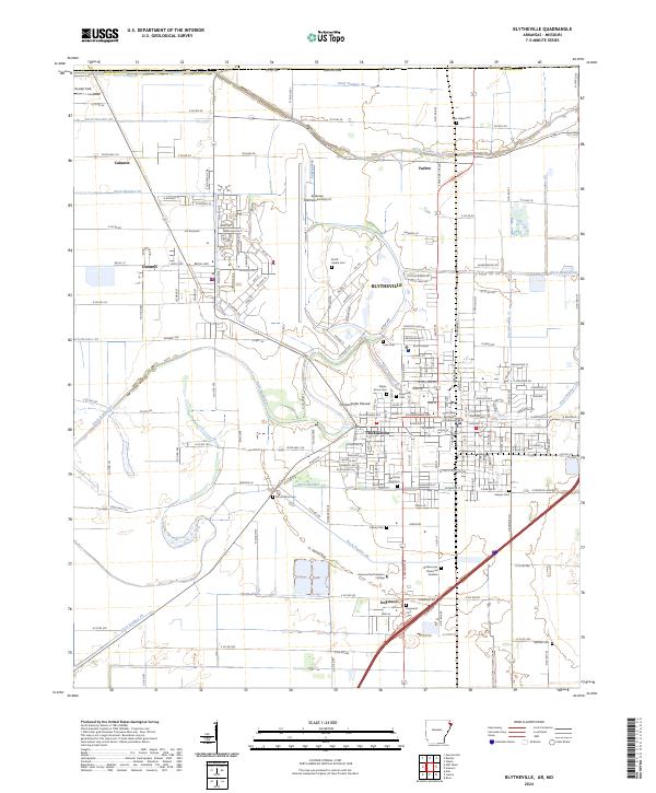 USGS Topographic Map – Blytheville