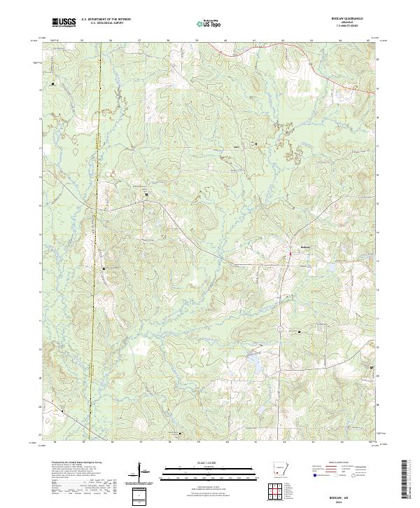USGS Topographic Map – Bodcaw