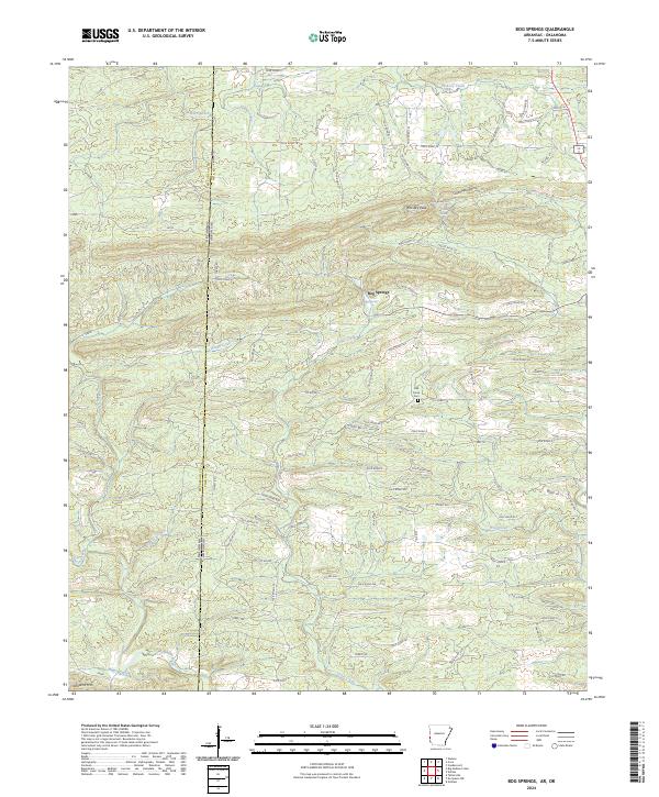USGS Topographic Map – Bog Springs