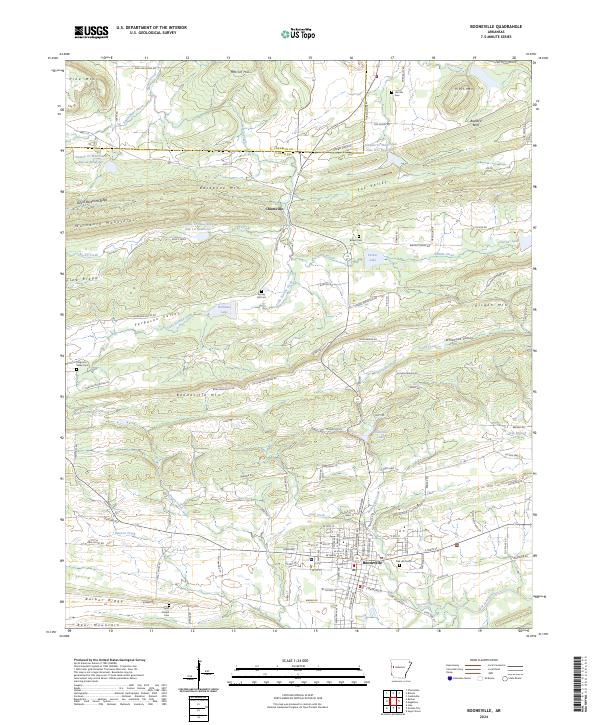 USGS Topographic Map – Booneville