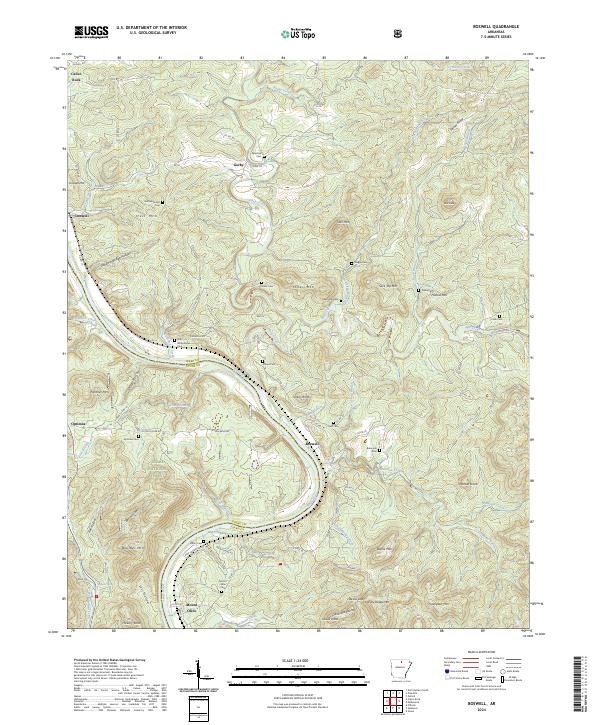 USGS Topographic Map – Boswell
