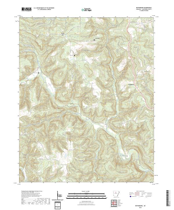 USGS Topographic Map – Botkinburg