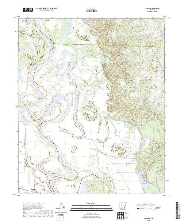 USGS Topographic Map – Boyd Hill