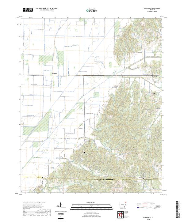 USGS Topographic Map – Boydsville