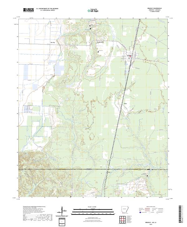 USGS Topographic Map – Bradley