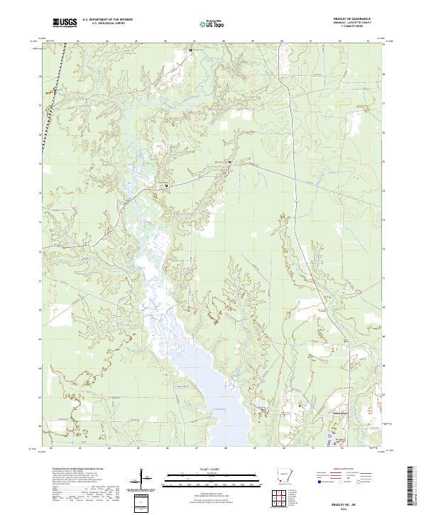 USGS Topographic Map – Bradley NE