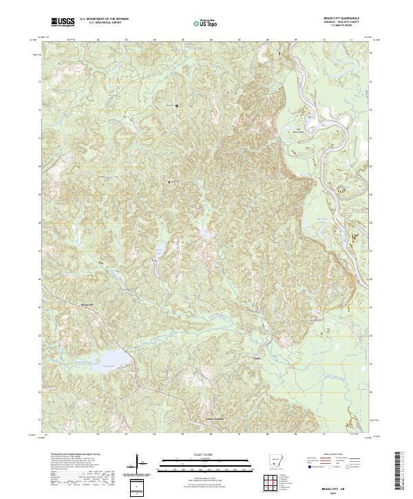 USGS Topographic Map – Bragg City