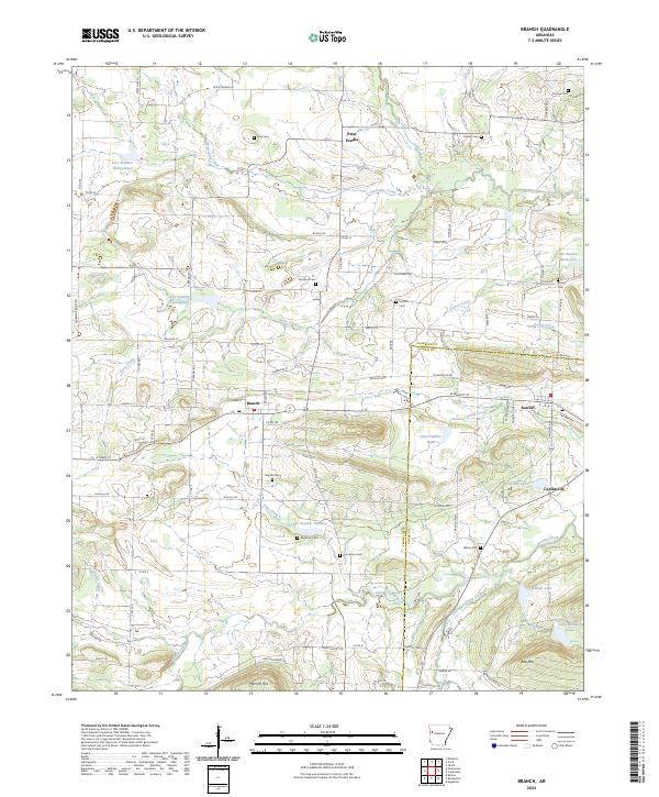 USGS Topographic Map – Branch