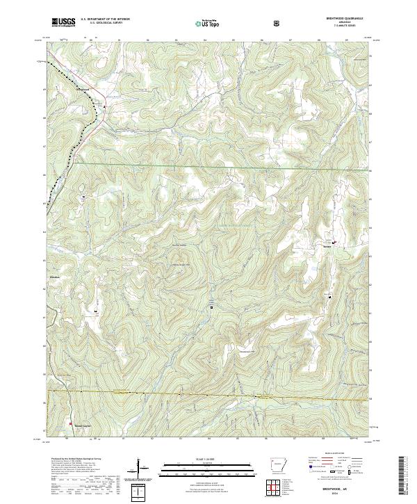 USGS Topographic Map – Brentwood