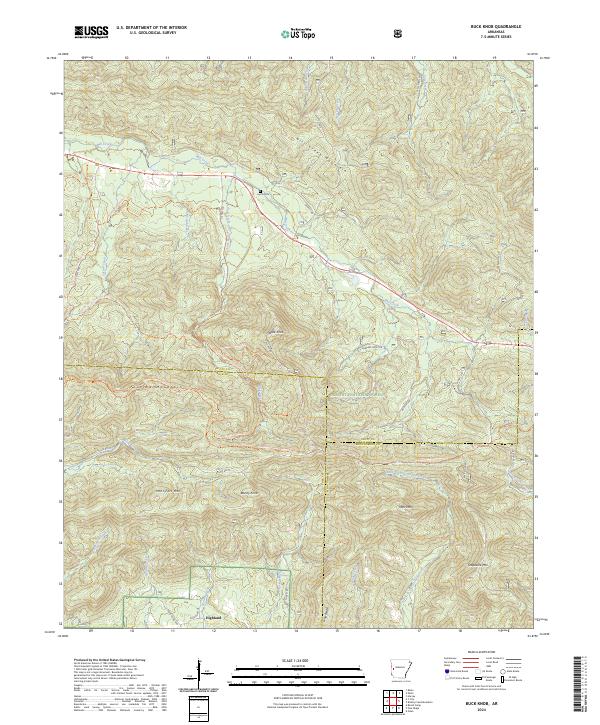 USGS Topographic Map – Buck Knob
