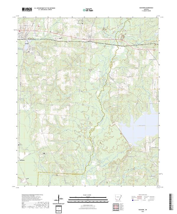 USGS Topographic Map – Buckner