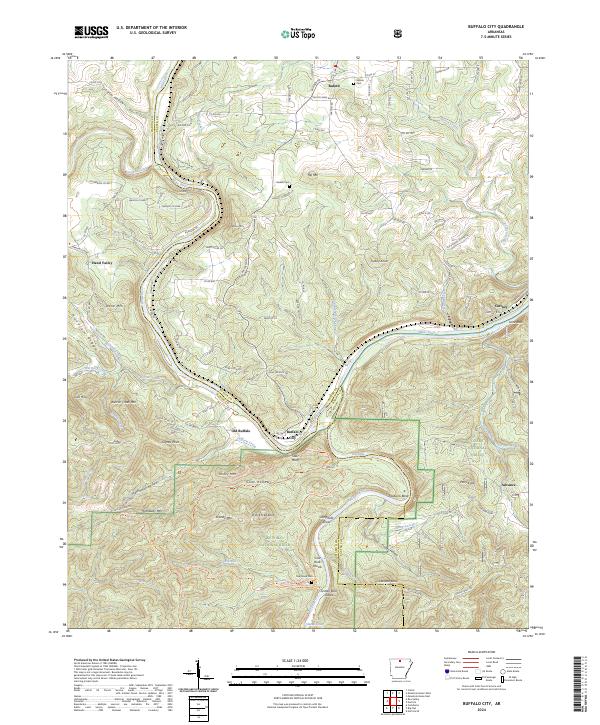 USGS Topographic Map – Buffalo City