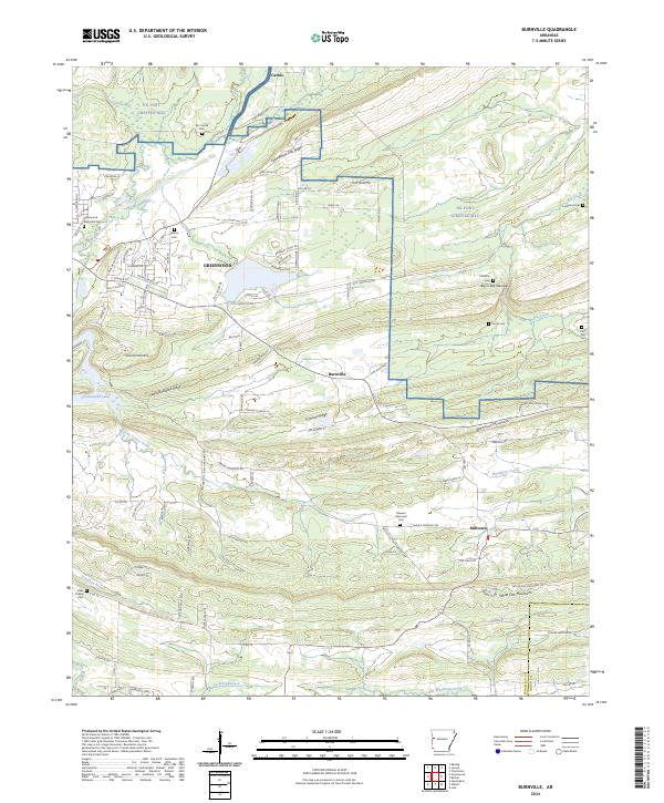 USGS Topographic Map – Burnville