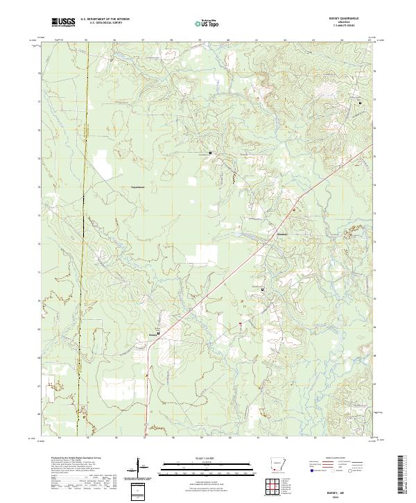 USGS Topographic Map – Bussey