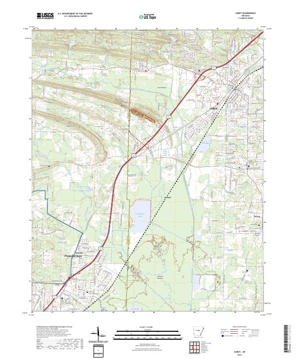 USGS Topographic Map – Cabot