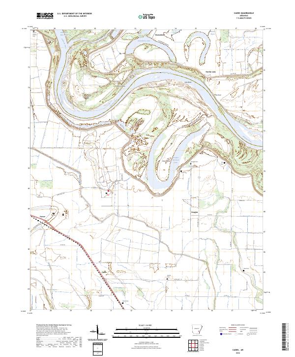 USGS Topographic Map – Cades