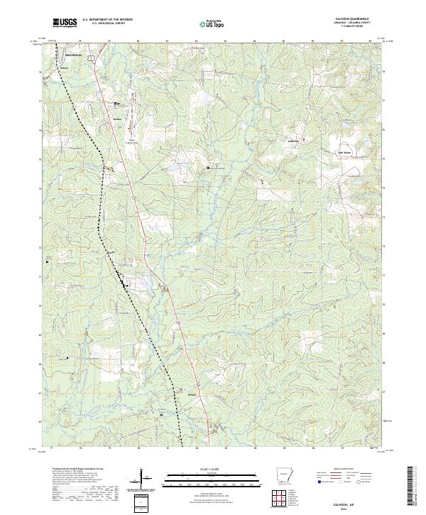 USGS Topographic Map – Calhoun