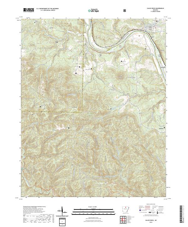 USGS Topographic Map – Calico Rock