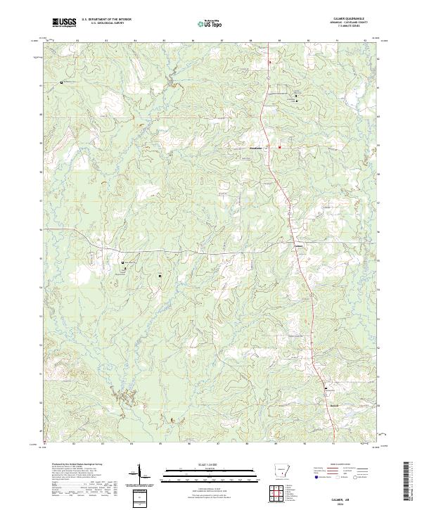 USGS Topographic Map – Calmer