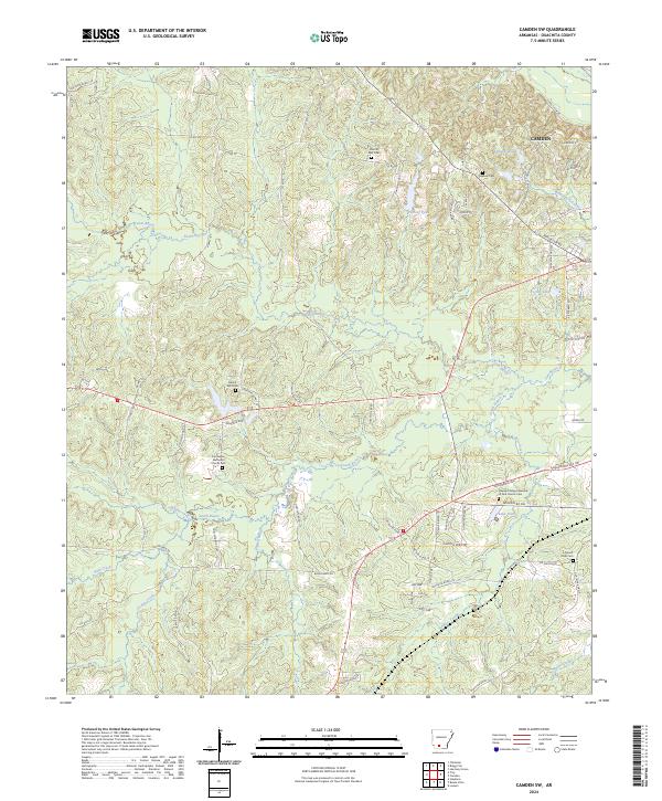 USGS Topographic Map – Camden SW