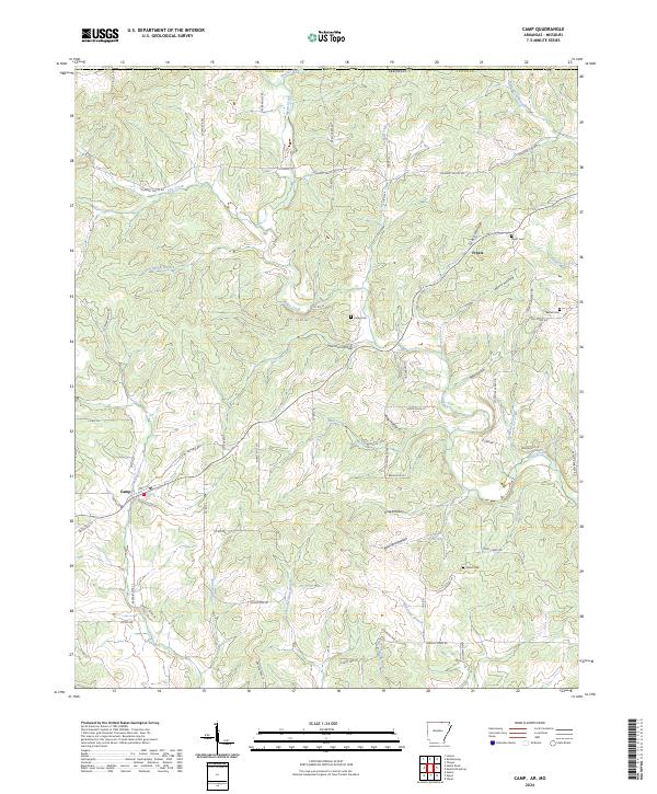 USGS Topographic Map – Camp