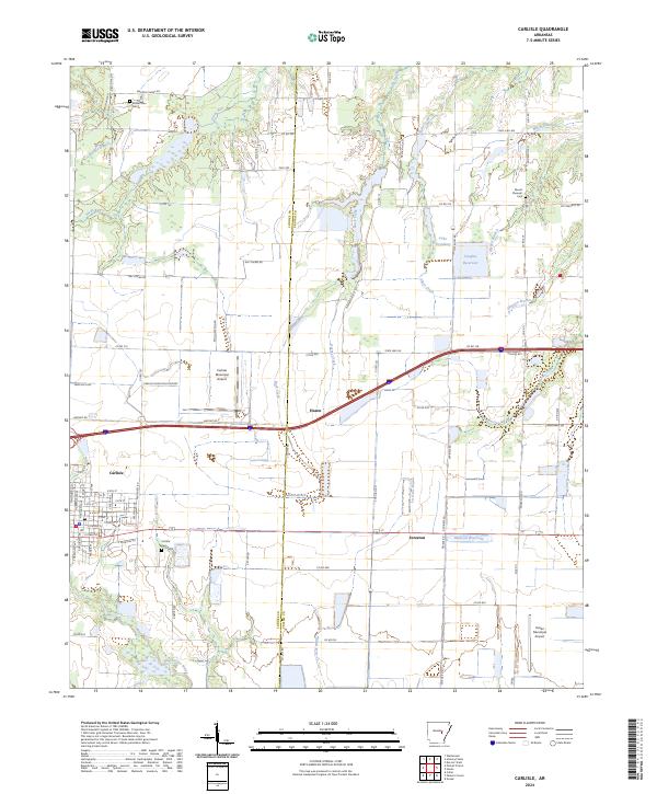 USGS Topographic Map – Carlisle