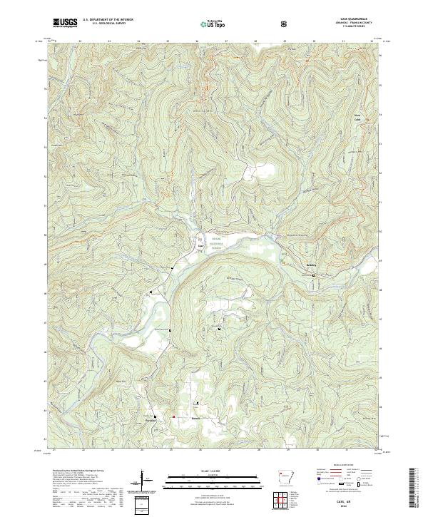 USGS Topographic Map – Cass