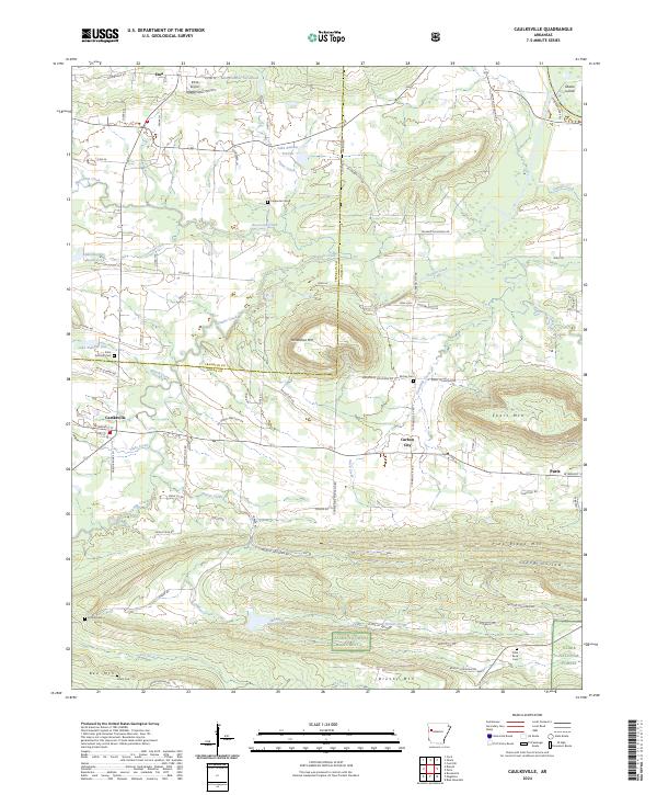 USGS Topographic Map – Caulksville