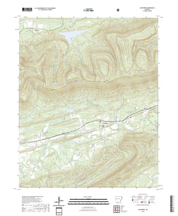 USGS Topographic Map – Cauthron