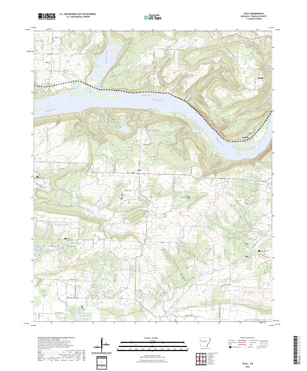 USGS Topographic Map – Cecil