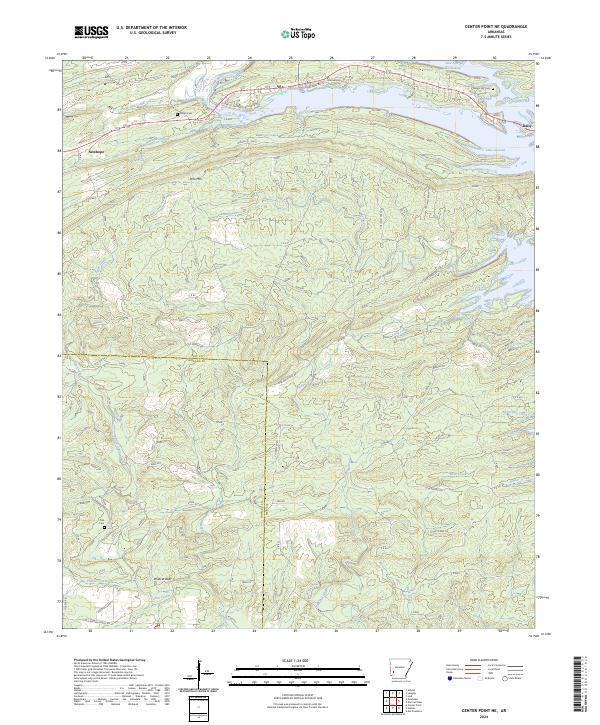 USGS Topographic Map – Center Point NE