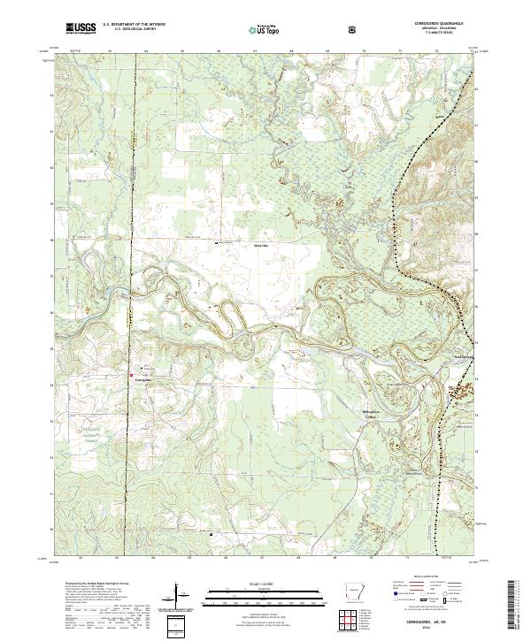 USGS Topographic Map – Cerrogordo