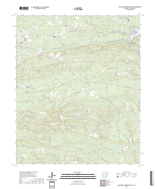 USGS Topographic Map – Chalybeate Mountain East
