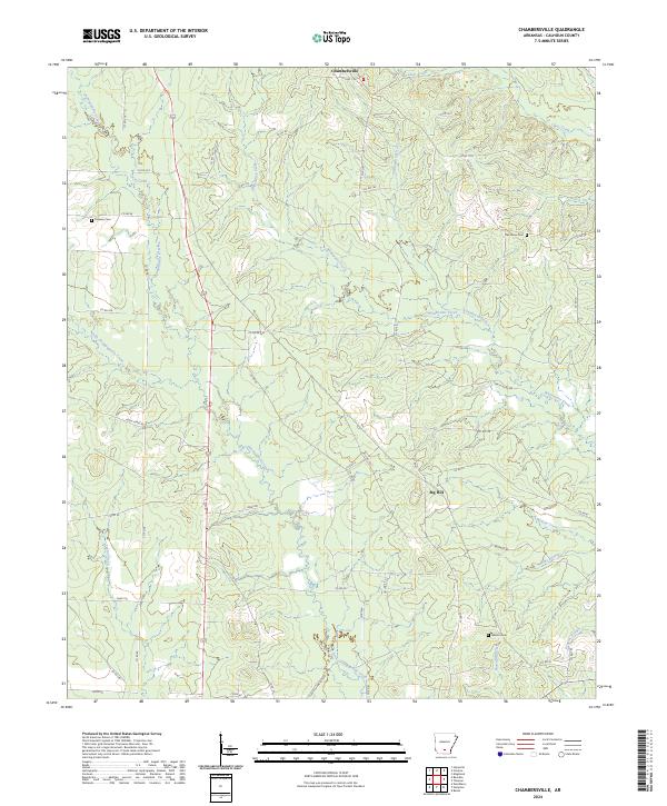 USGS Topographic Map – Chambersville