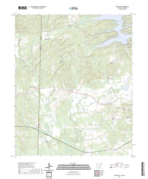 USGS Topographic Map – Chapel Hill